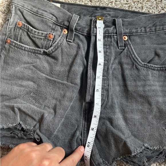 Levi’s 501® ORIGINAL FIT HIGH RISE SHORTS Denim Jean Casual Summer 26 - Picture 10 of 12